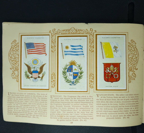 Винтажный альбом «An Album of National Flags and Arms» — John Player & Sons, начало XX века