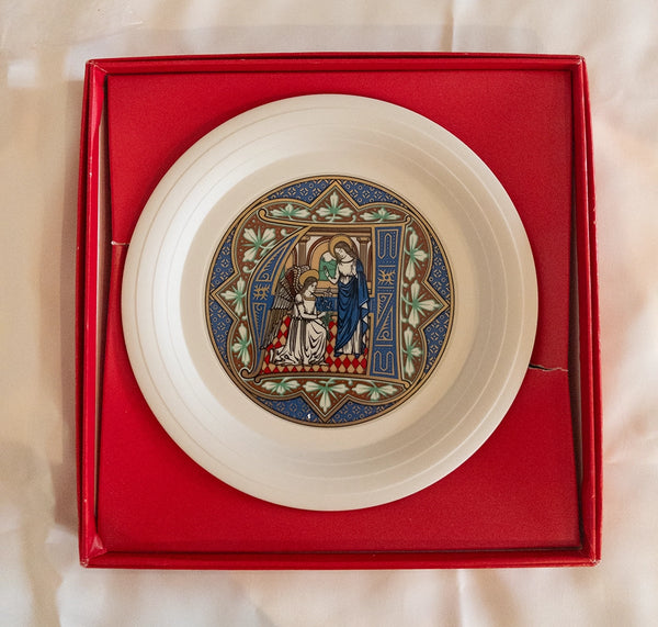 Коллекционная рождественская декоративная тарелка Hornsea «The Angel», 1986 г.
