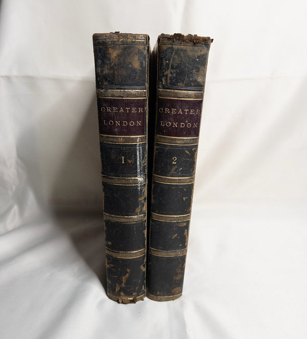 Антикварное издание «Greater London» (около 1898 года), 2 тома