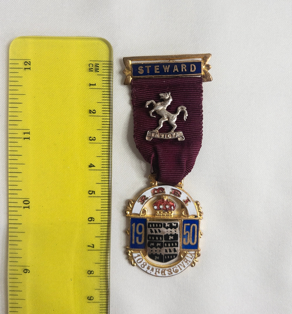 Коллекционная масонская медаль Steward RMBI 1950 — Spencer London