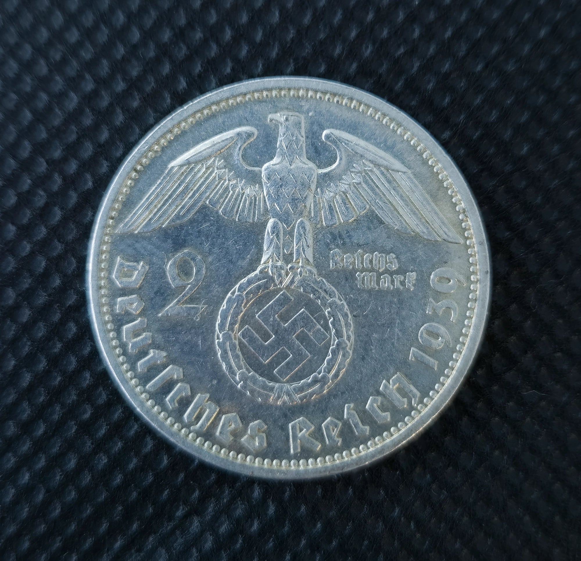 Серебряная монета 2 рейхсмарки (2 Reichsmark), Германия, 1936–1939 гг.