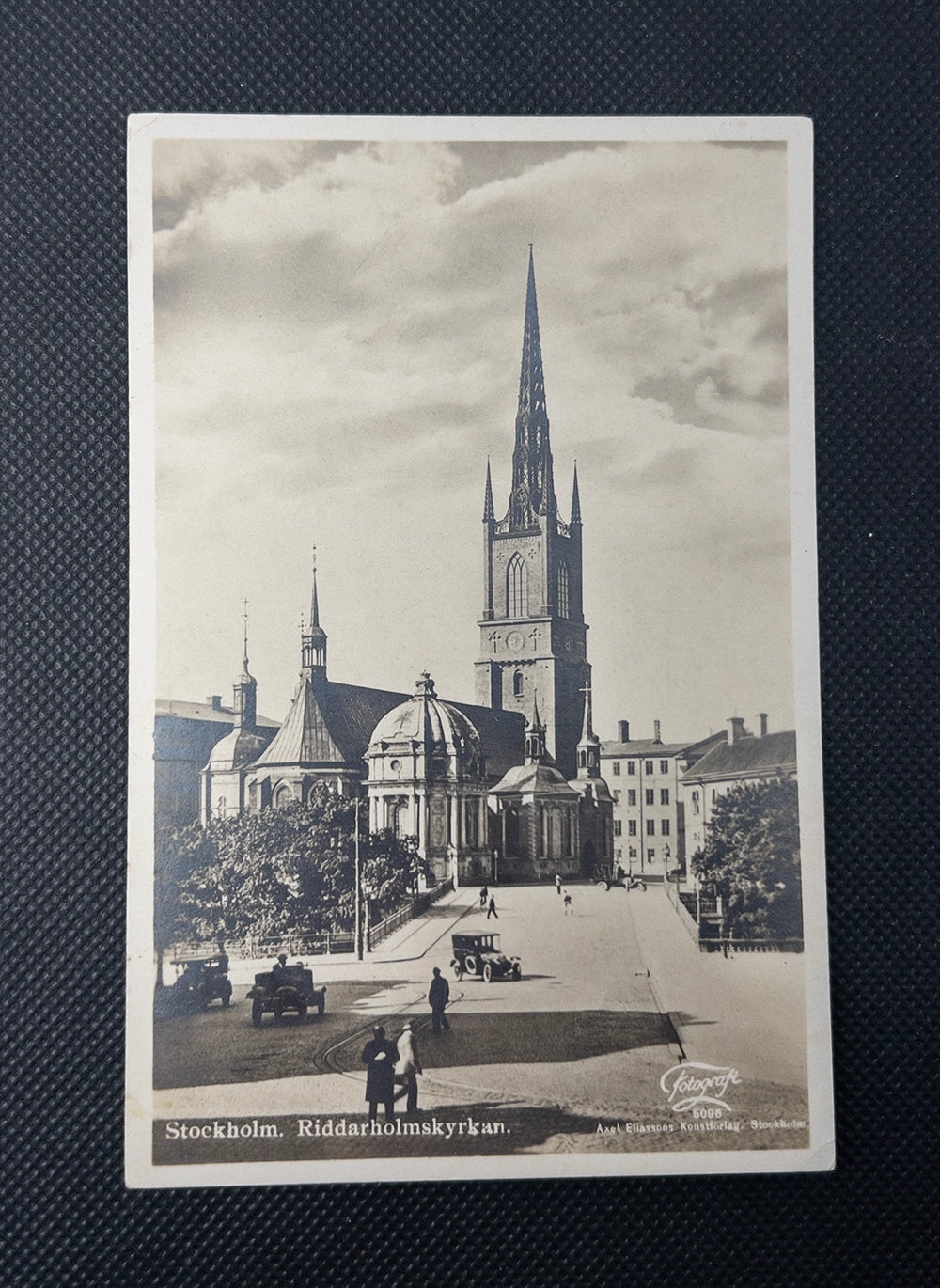 Старинная почтовая открытка Стокгольм (Швеция) — церковь Риддархольмена, начало XX века