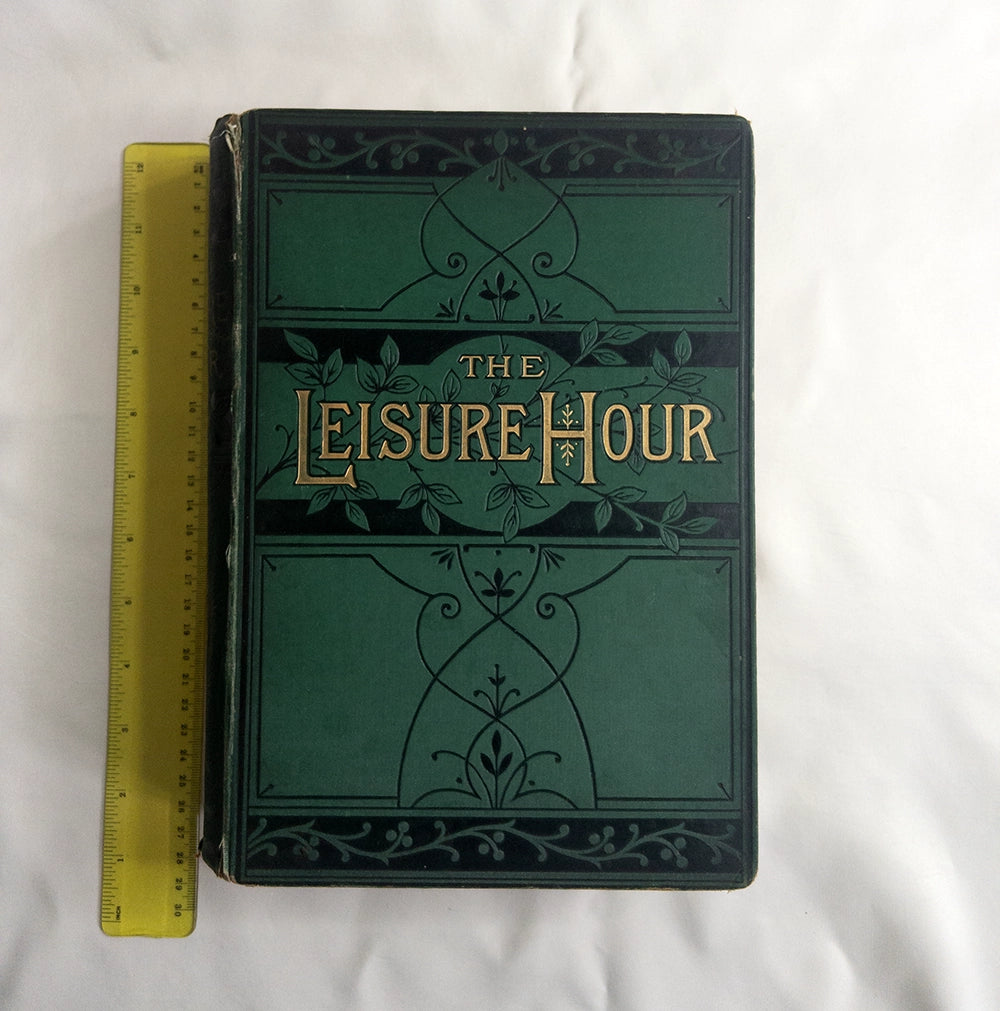 Антикварная книга "The Leisure Hour" (1893, Лондон) — Викторианская эпоха