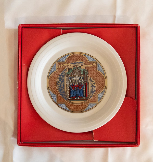Коллекционная рождественская декоративная тарелка Hornsea «The Trinity», 1984 г.
