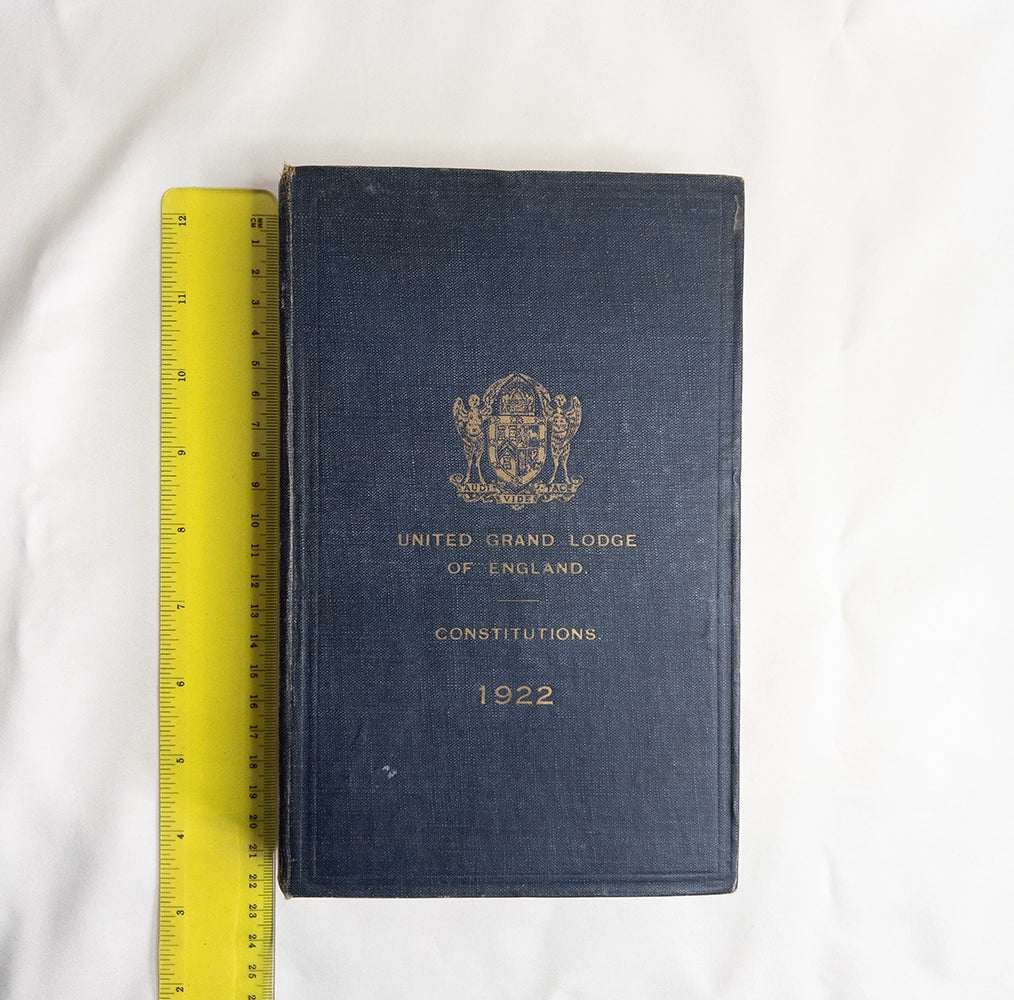 Книга Конституций Великой Ложи Англии (UGLE), 1922 год – Масонство